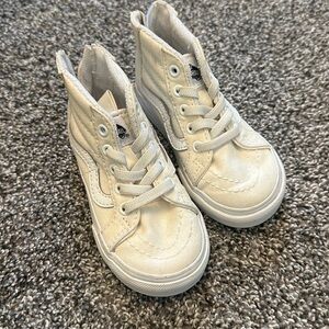 Toddler white vans